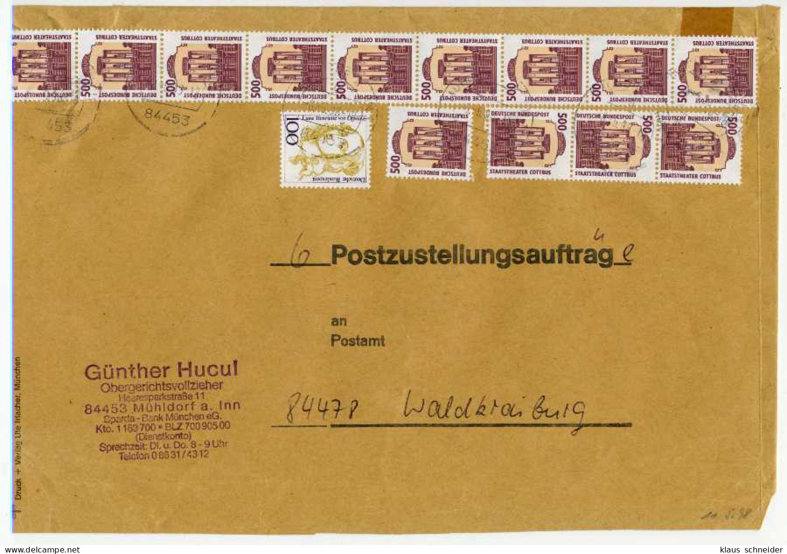 BRD DS SEHENSWÜRDIGKEITEN Nr 1679RI BRIEF MIF X5C7FCA - Cartas & Documentos