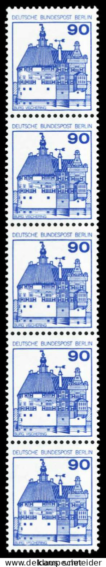 BERLIN DS BURGEN U. SCHLÖSSER Nr 588R Postfrisch 5ER ST X61098A - Unused Stamps