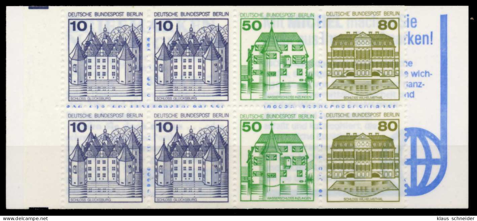 BERLIN MARKENHEFTCHEN Nr MH 13boZ Postfrisch X6109EE - Postzegelboekjes