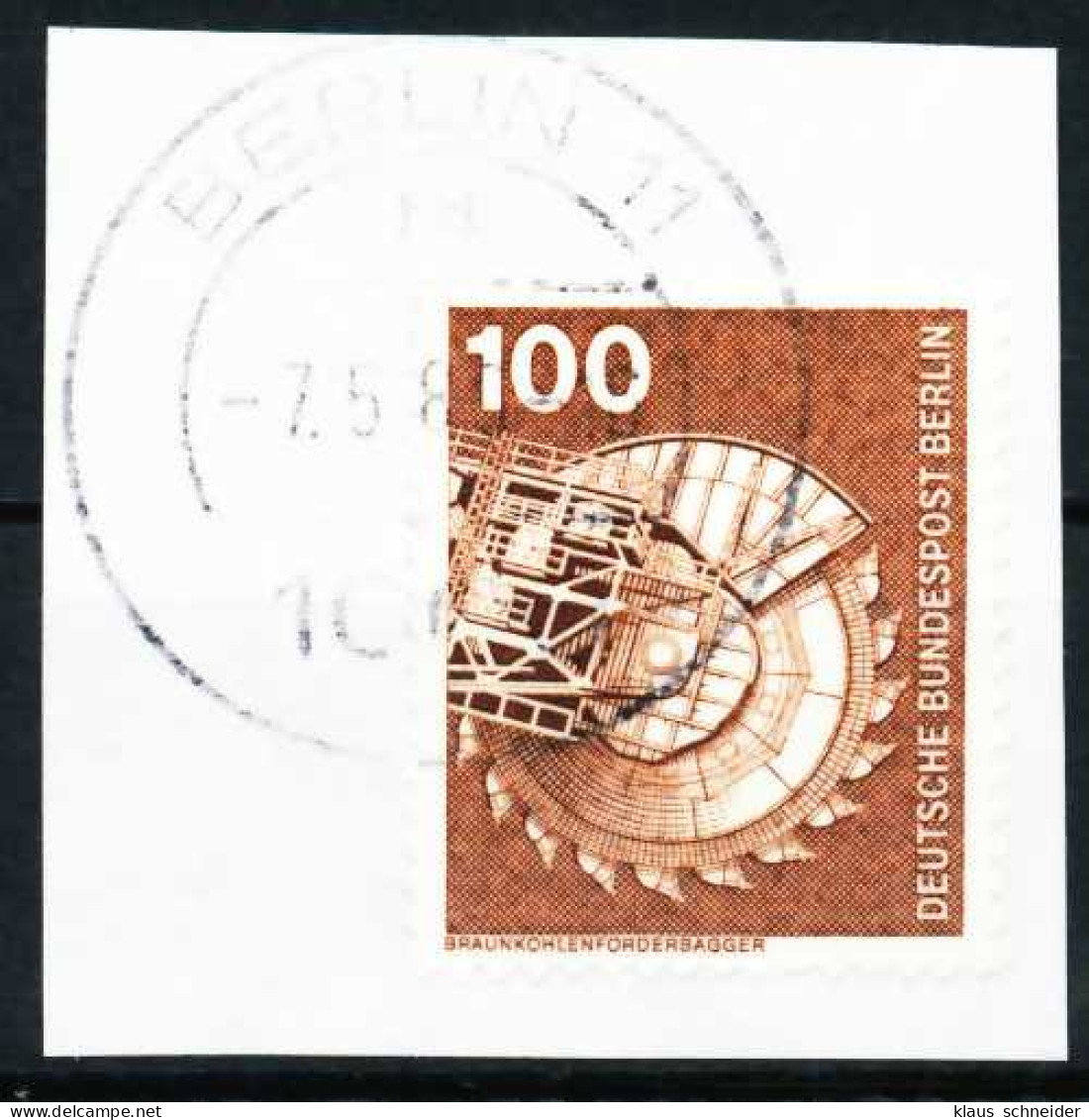 BERLIN DS INDUSTRIE U. TECHNIK Nr 502 Gestempelt Briefstück Z X61E412 - Used Stamps