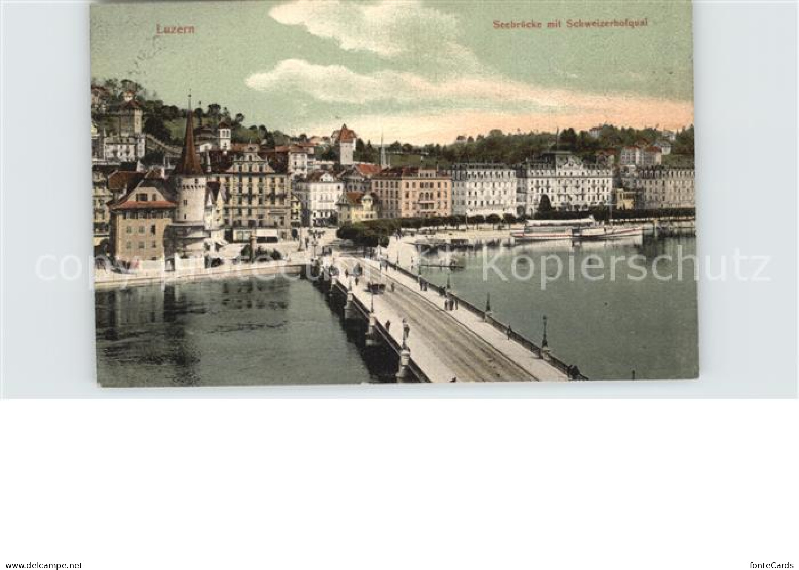 12481088 Luzern LU Seebruecke Schweizerhofquai Luzern - Sonstige & Ohne Zuordnung