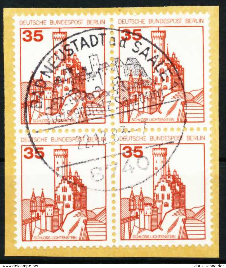 BERLIN DS BURGEN U. SCHLÖSSER Nr 673 Gestempelt VIERERBL X622BEE - Used Stamps