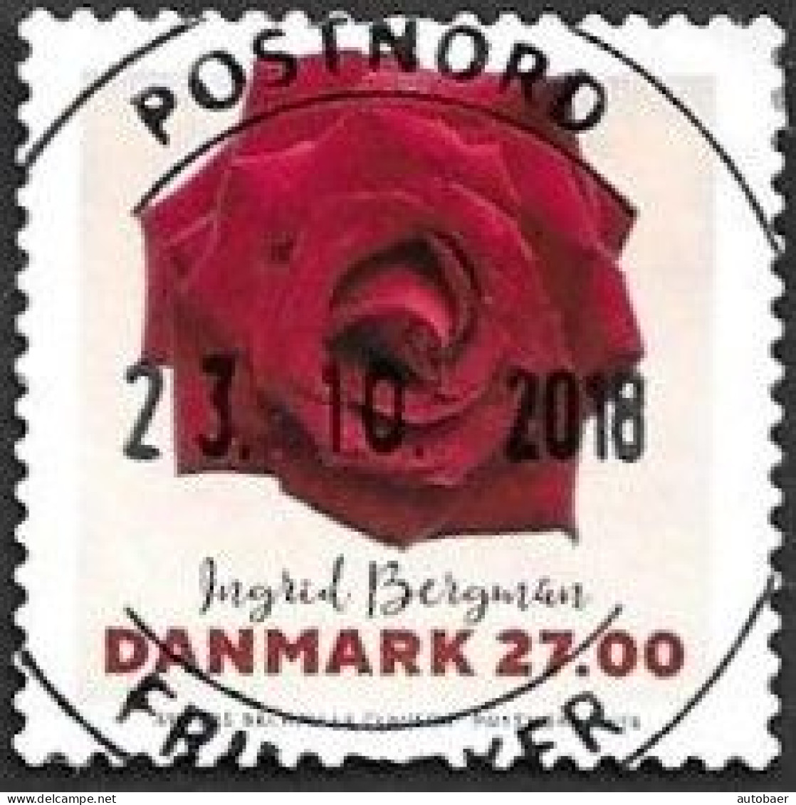 Denmark Danmark Dänemark 2018 Definitives Roses Greetings Michel Nr. 1945 Cancelled Oblitere Gestempelt Used Oo - Usado