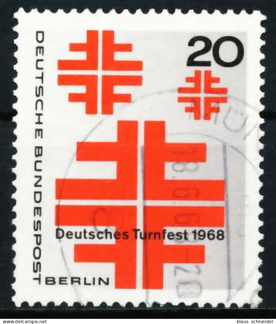 BERLIN 1968 Nr 321 Zentrisch Gestempelt X6398DE - Usados