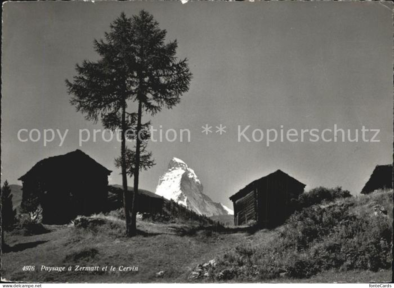 12480493 Zermatt VS Paysage Et Le Cervin Landschaft Berghuetten Matterhorn  - Andere & Zonder Classificatie