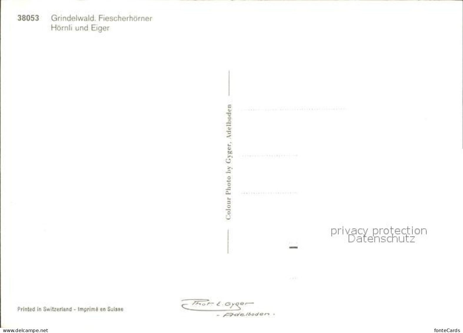 12479430 Grindelwald Fiescherhoerner Hoernli Eiger Grindelwald - Andere & Zonder Classificatie