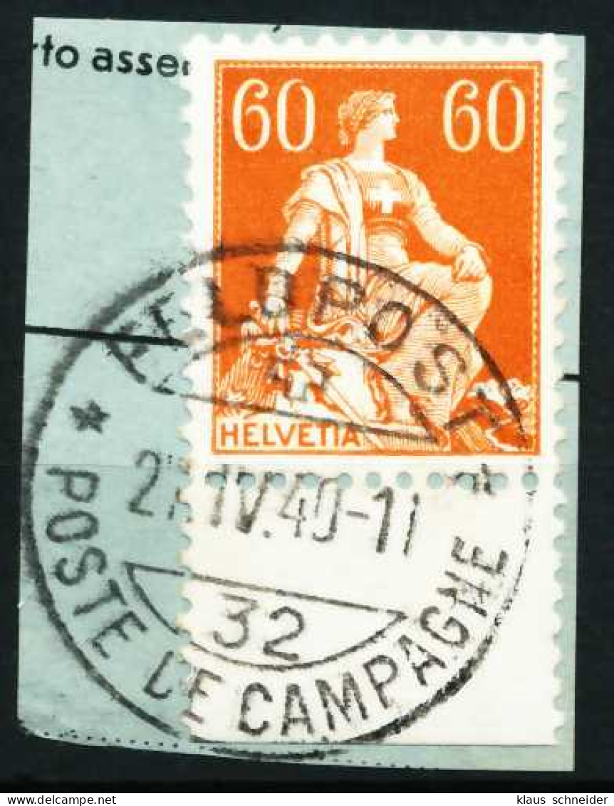 SCHWEIZ 1917 Nr 140z Gestempelt Briefstück Zentrisch X69700E - Gebraucht