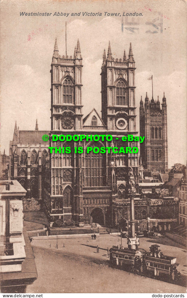 R542397 London. Westminster Abbey And Victoria Tower. 1926 - Sonstige & Ohne Zuordnung