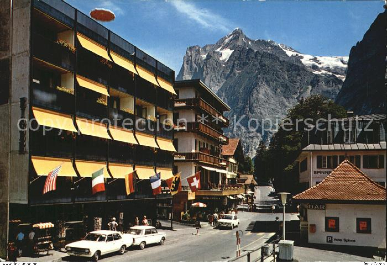 12477942 Grindelwald Ortspartie Mit Wetterhorn Grindelwald - Andere & Zonder Classificatie