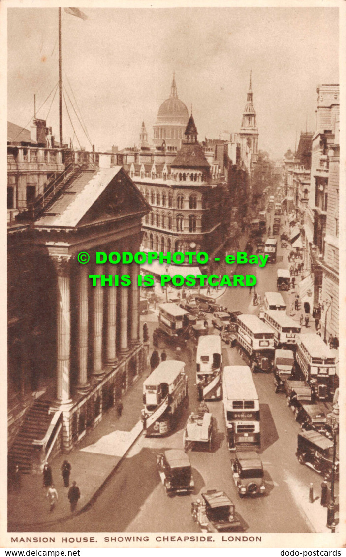 R542404 London. Mansion House. Showing Cheapside - Sonstige & Ohne Zuordnung
