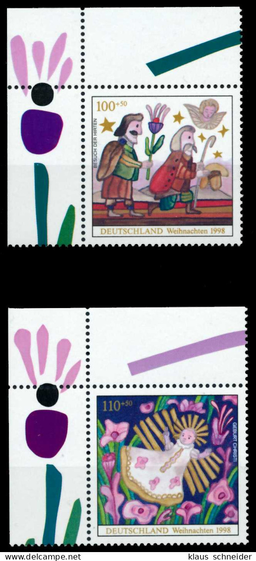 BRD 1998 Nr 2023-2024 Postfrisch ECKE-OLI SB27786 - Nuovi