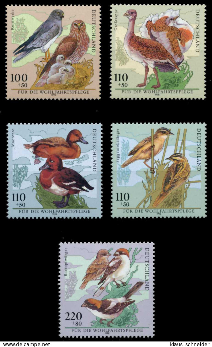 BRD 1998 Nr 2015-2019 Postfrisch SB276BA - Unused Stamps