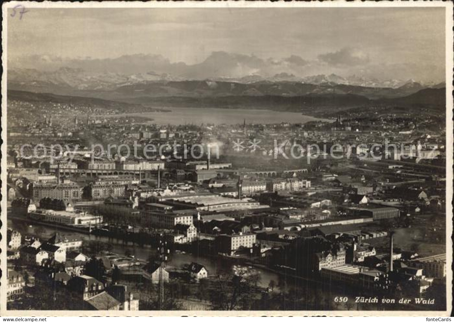 12476653 Zuerich ZH Blick Von Der Waid Zuerich - Andere & Zonder Classificatie