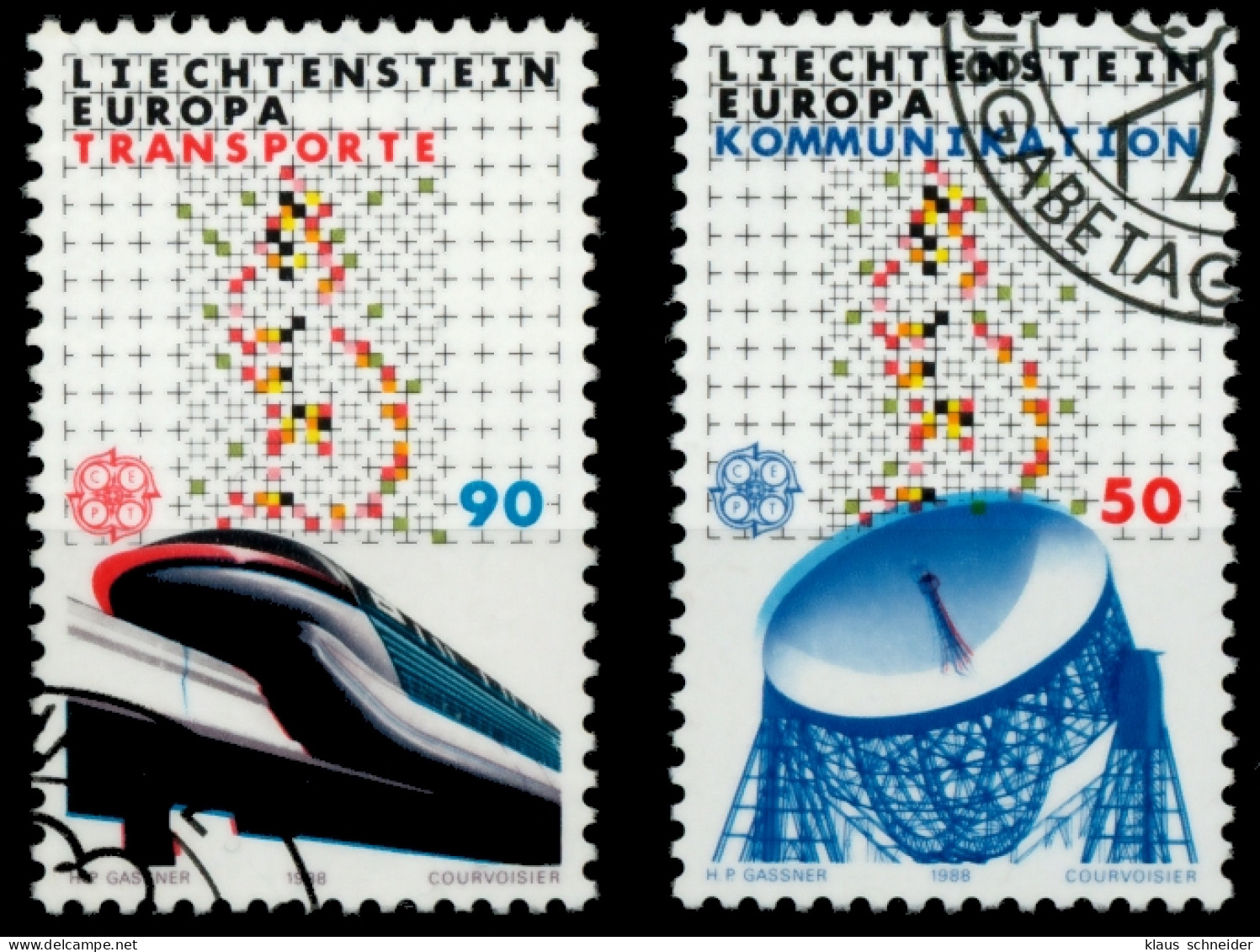 LIECHTENSTEIN 1988 Nr 937-938 Gestempelt SB49EDA - Gebruikt