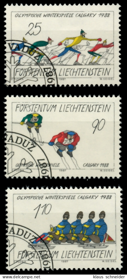 LIECHTENSTEIN 1987 Nr 934-936 Gestempelt SB49F0A - Gebraucht