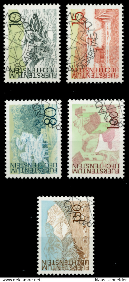 LIECHTENSTEIN 1972 Nr 573-577 Gestempelt SB4DF56 - Gebruikt