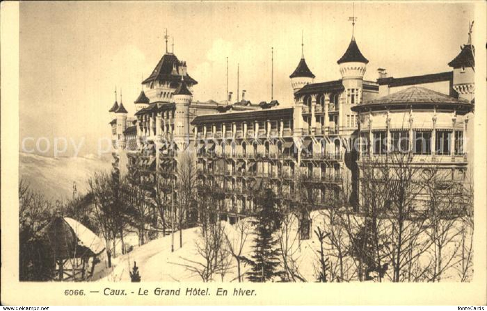 12476312 Caux VD Grand Hotel Winter Caux - Autres & Non Classés