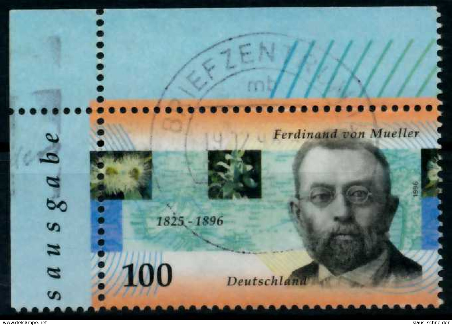 BRD 1996 Nr 1889 Zentrisch Gestempelt ECKE-OLI X72E9E2 - Used Stamps