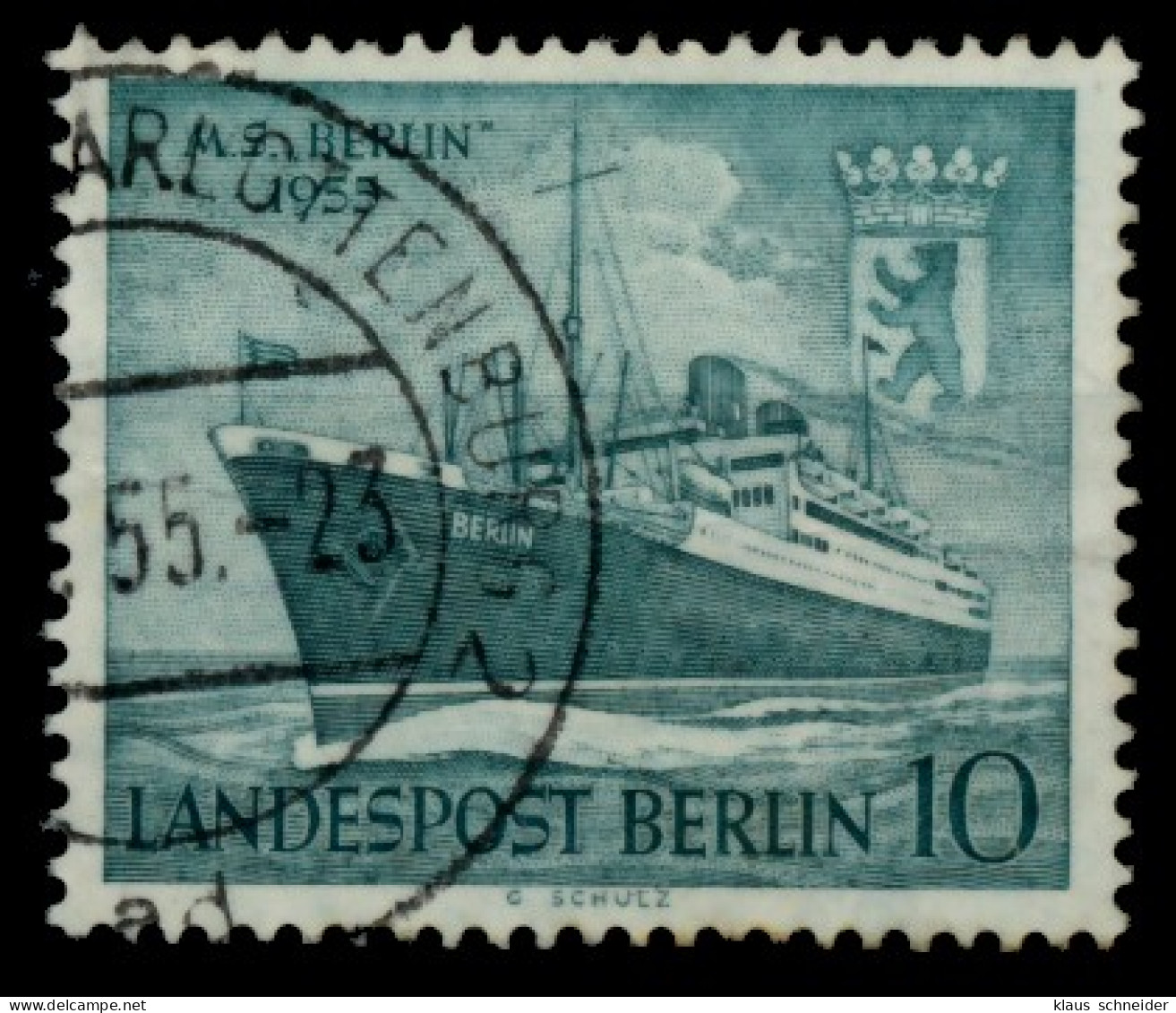 BERLIN 1955 Nr 126 Gestempelt X73A202 - Gebruikt