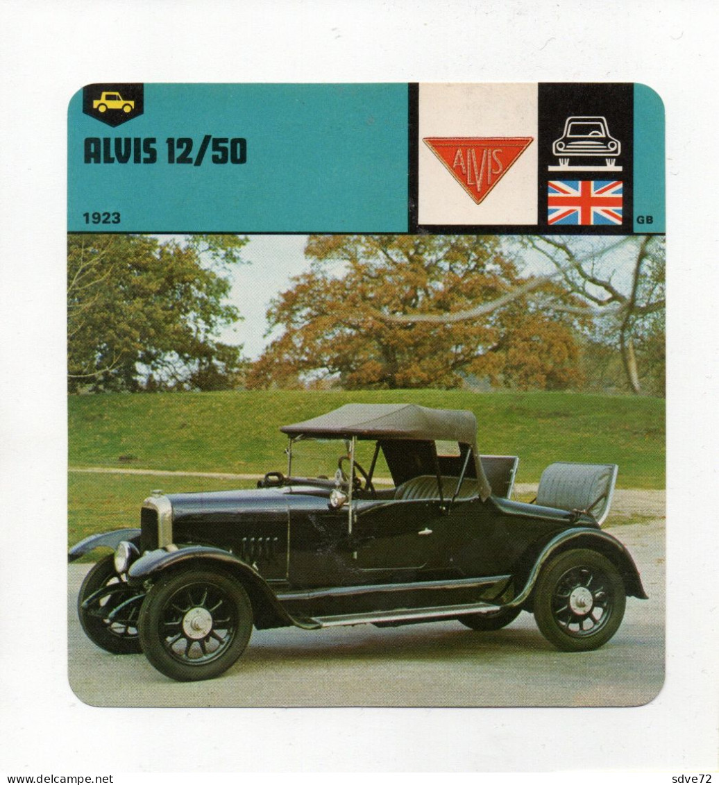 FICHE AUTOMOBILE - ALVIS 12/50 - Voitures