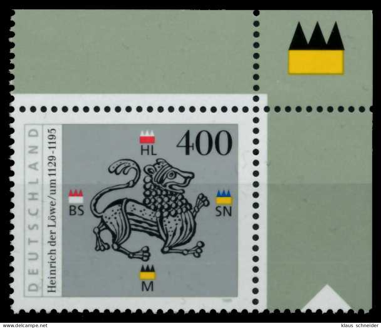 BRD 1995 Nr 1805 Postfrisch ECKE-ORE X7653E6 - Neufs