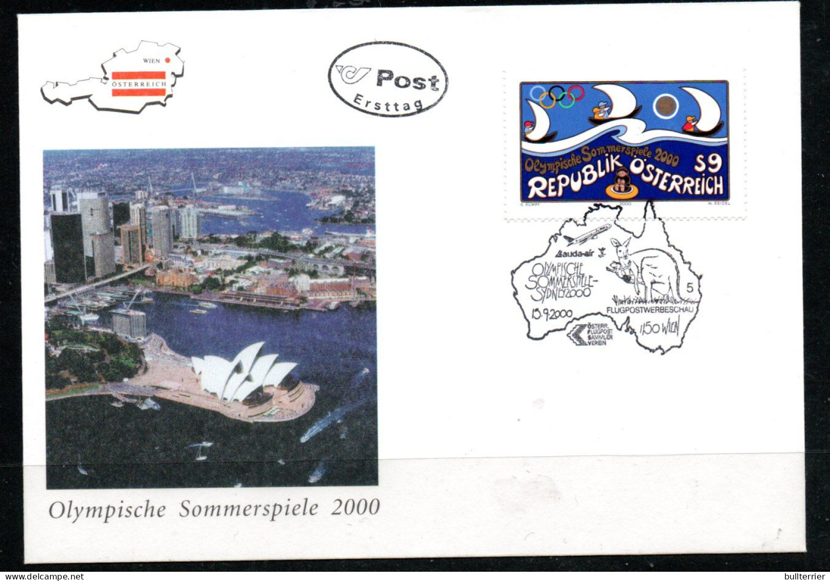 OLYMPICS - Austria - 2000 - Sydney Olympics First Day Cover - Estate 2000: Sydney