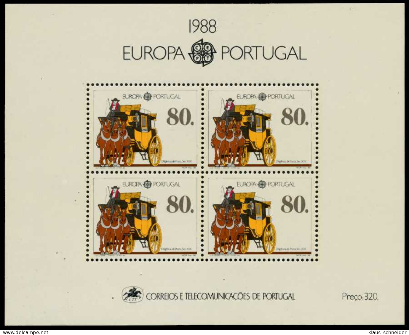 PORTUGAL Block 57 Postfrisch S00D076 - Blocks & Sheetlets