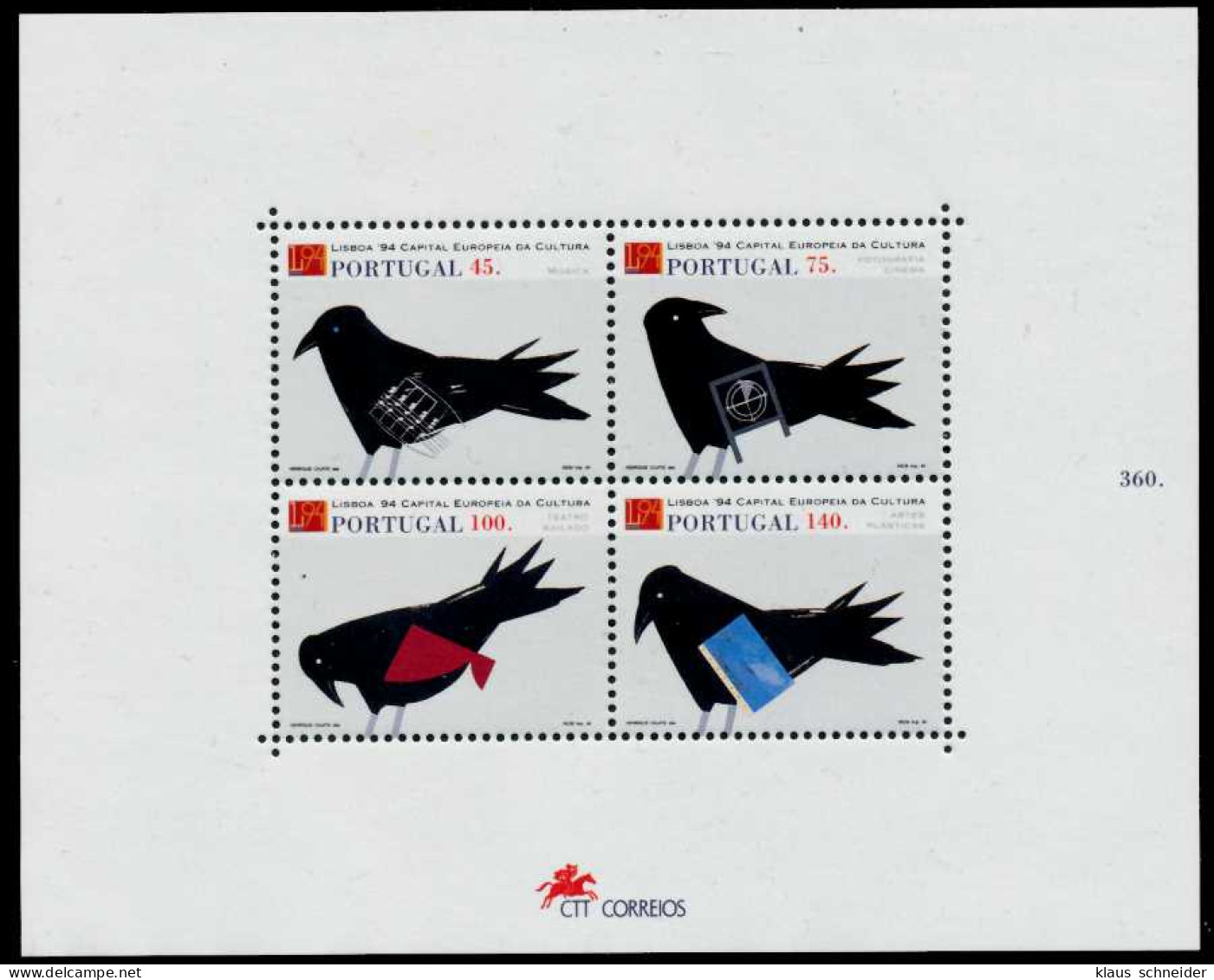 PORTUGAL Block 100 Postfrisch S00D1E6 - Blocks & Sheetlets