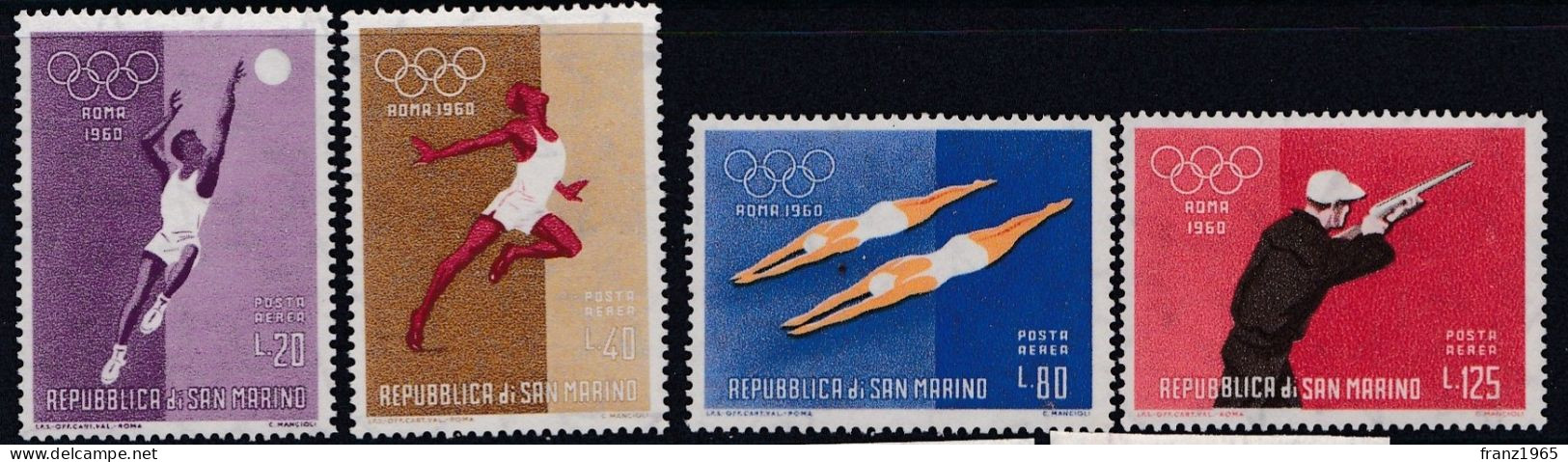 Roma Olympic Games - 1960 - Airmail - Unused Stamps