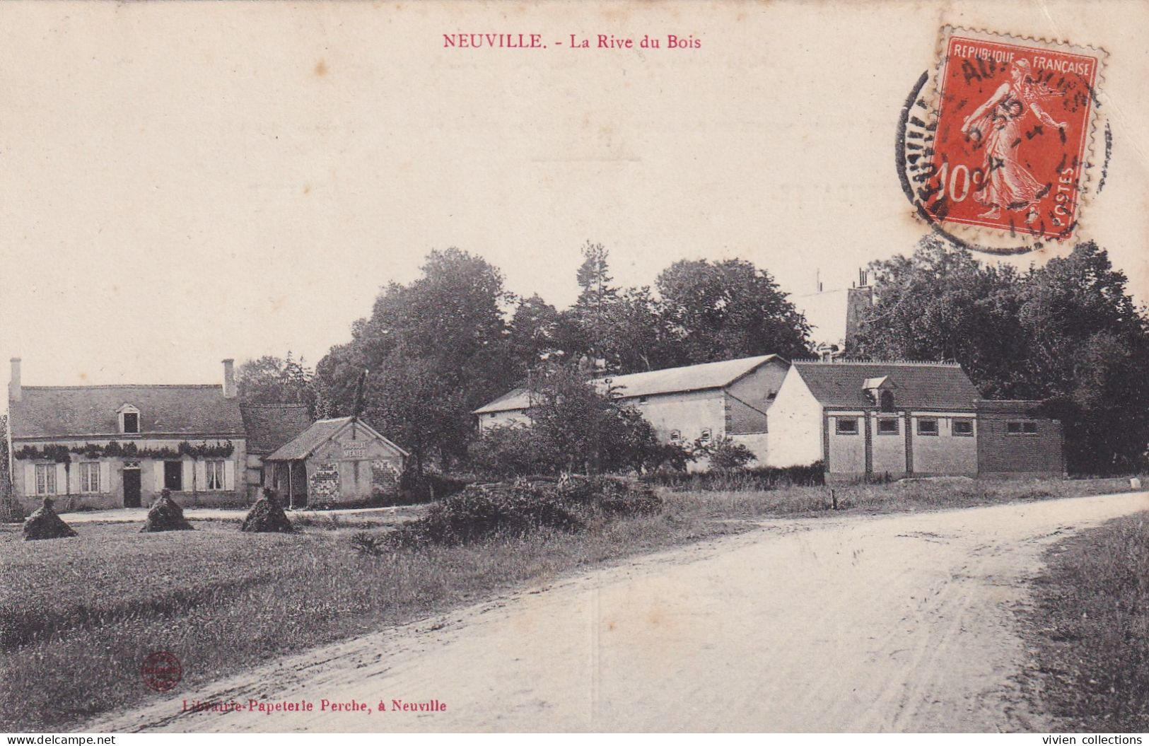 Neuville Aux Bois (45 Loiret) La Rive Du Bois - édit. Librairie Perche Circulée 1911 - Andere & Zonder Classificatie