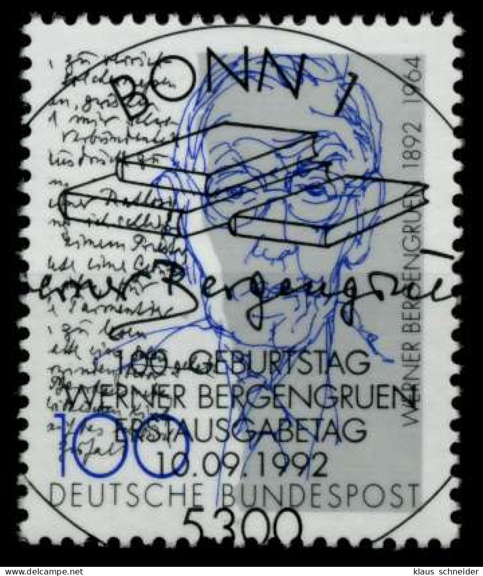 BRD 1992 Nr 1629 Zentrisch Gestempelt X82E8BE - Used Stamps