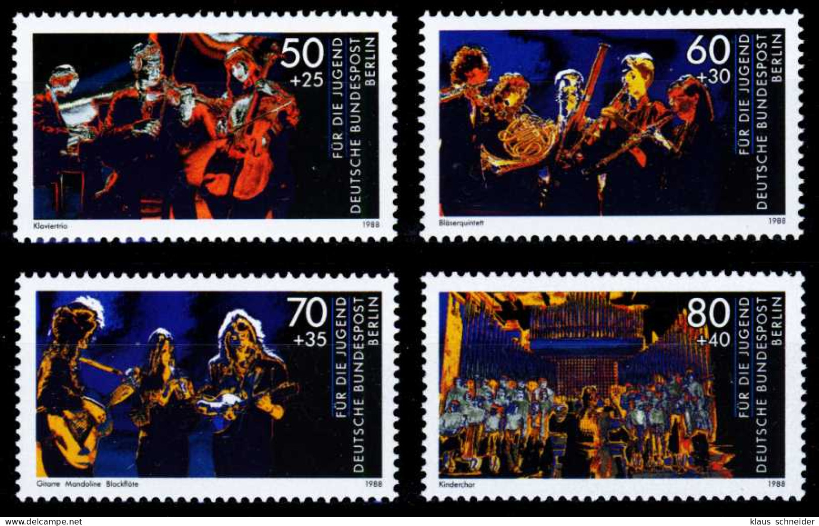 BERLIN 1988 Nr 807-810 Postfrisch S5F7A0E - Unused Stamps