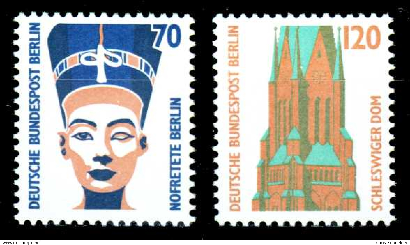 BERLIN DS SEHENSW Nr 814-815 Postfrisch S5F7D32 - Unused Stamps