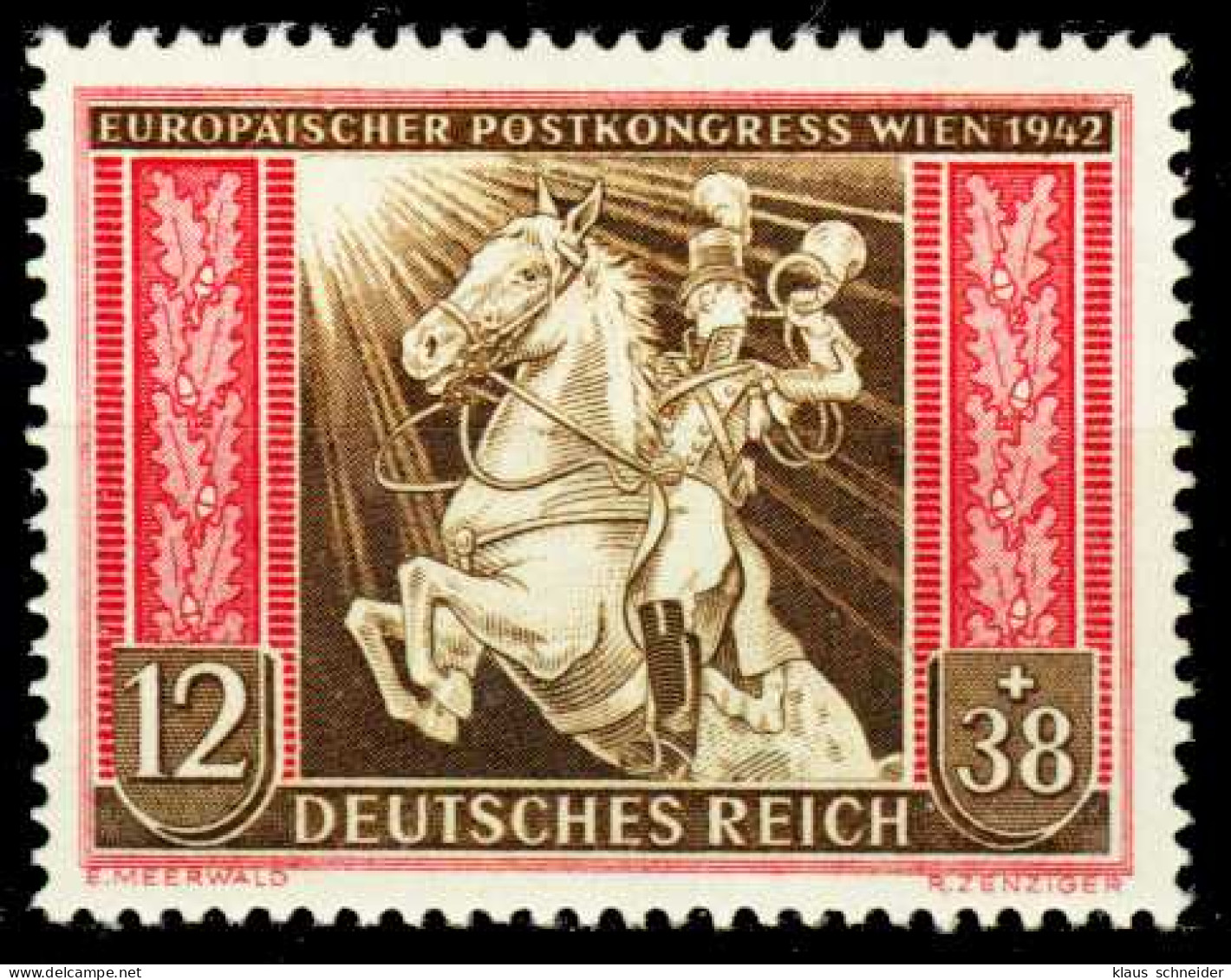 3. REICH 1942 Nr 822 Postfrisch S616DAE - Ungebraucht