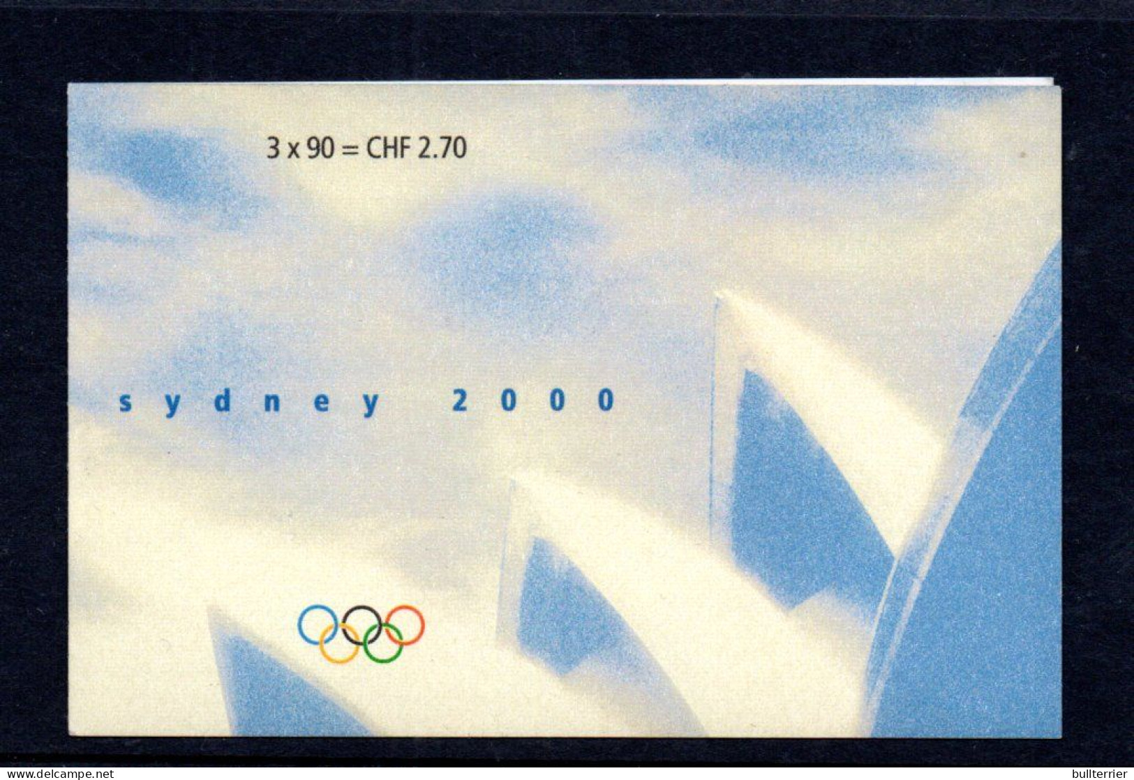 OLYMPICS - Switzerland - 2000 - Sydney Olympics Set Of 3 In Booklet MNH +  Fdc SG Cat £21.75 - Ete 2000: Sydney