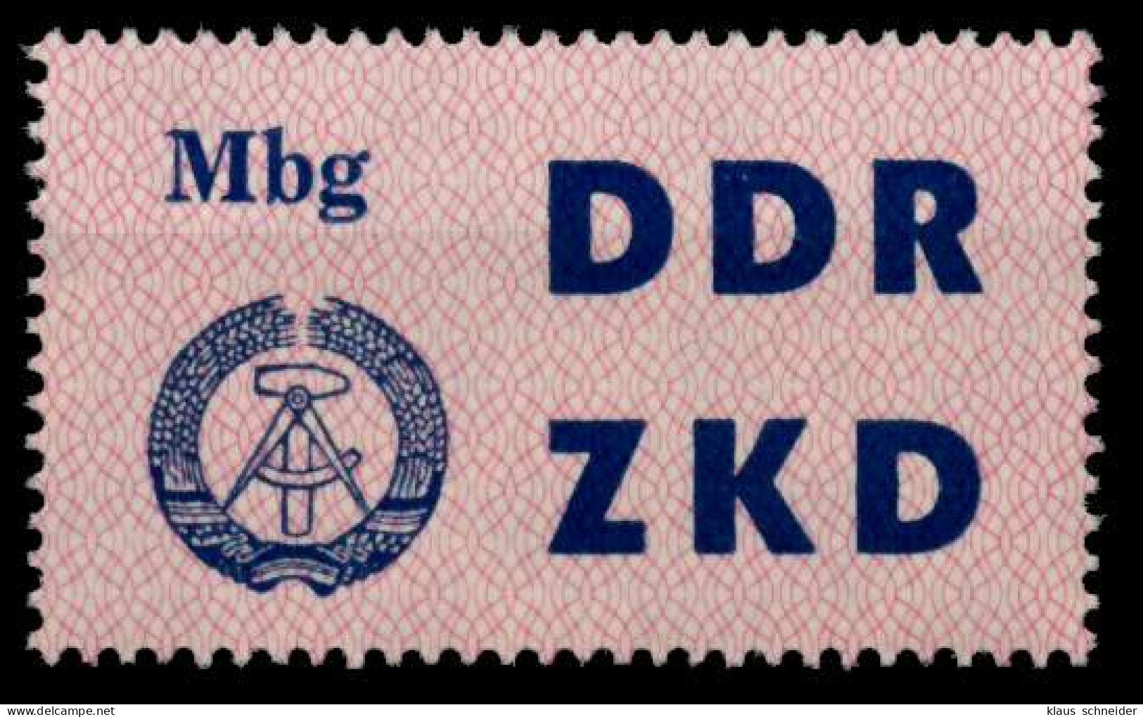 DDR DIENST LAUFKONTROLLZETTEL Nr 10 Postfrisch X8D794E - Andere & Zonder Classificatie