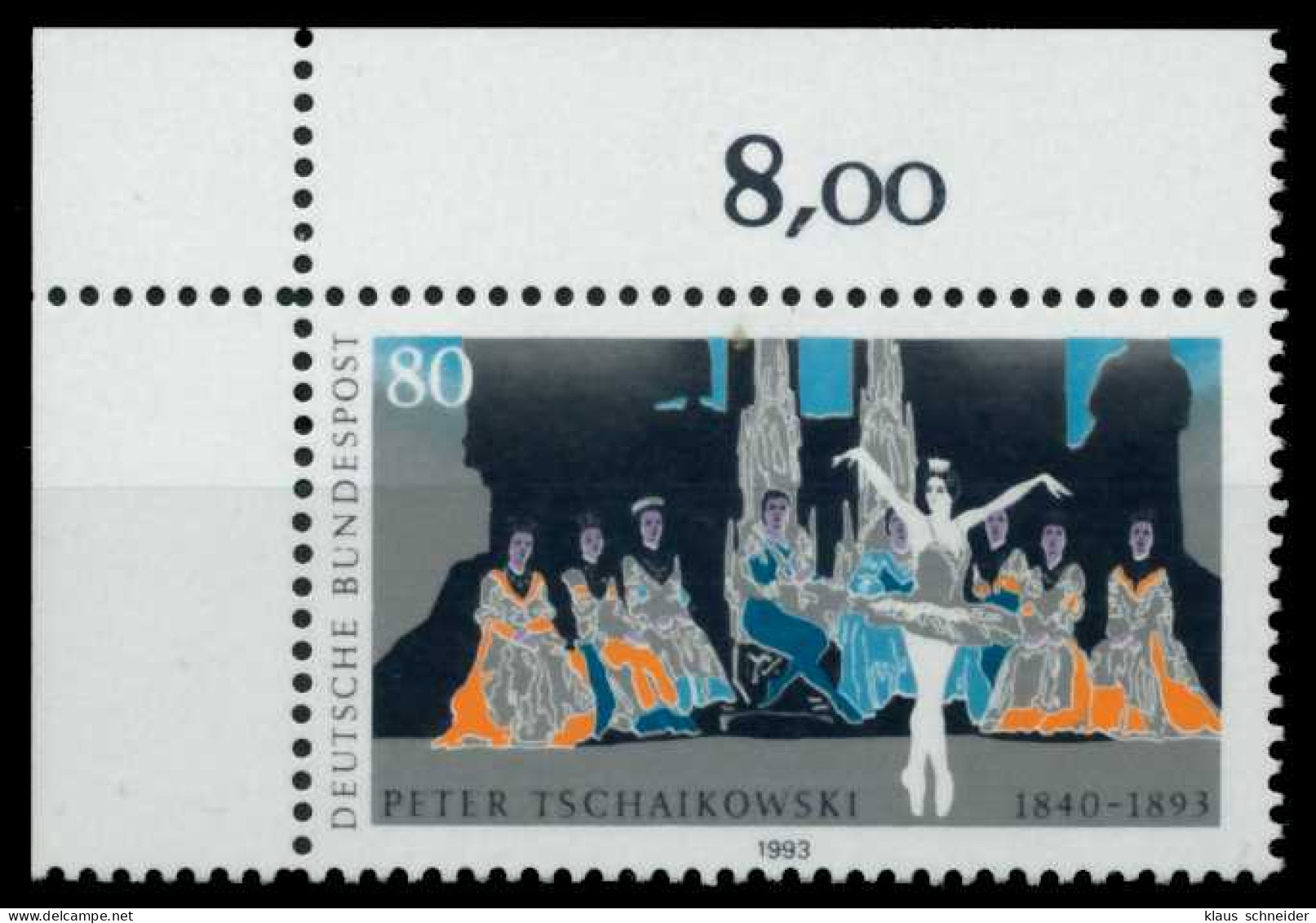 BRD 1993 Nr 1702 Postfrisch ECKE-OLI X8FB7A2 - Unused Stamps