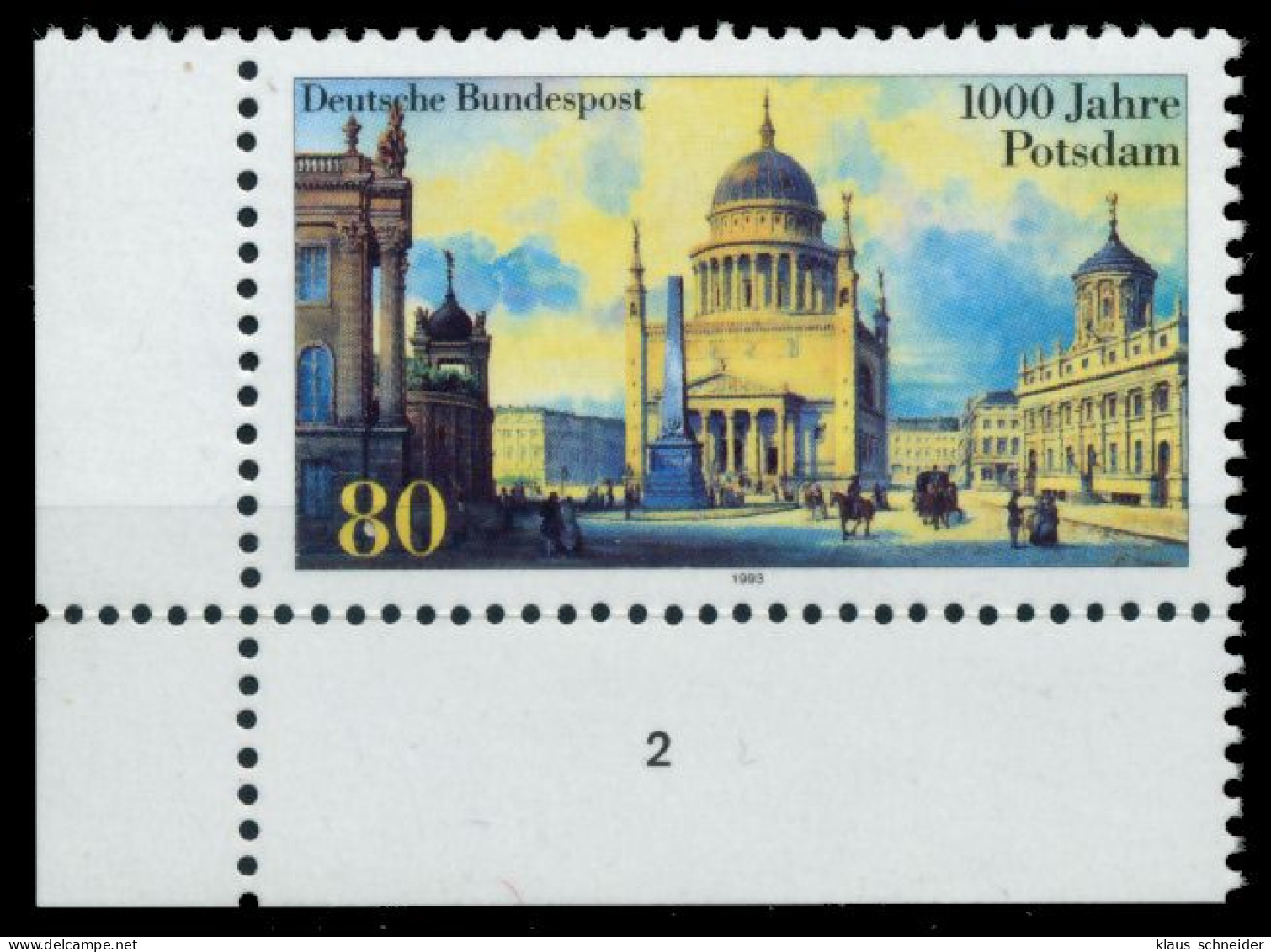 BRD 1993 Nr 1680 Postfrisch FORMNUMMER 2 X8FB88A - Unused Stamps