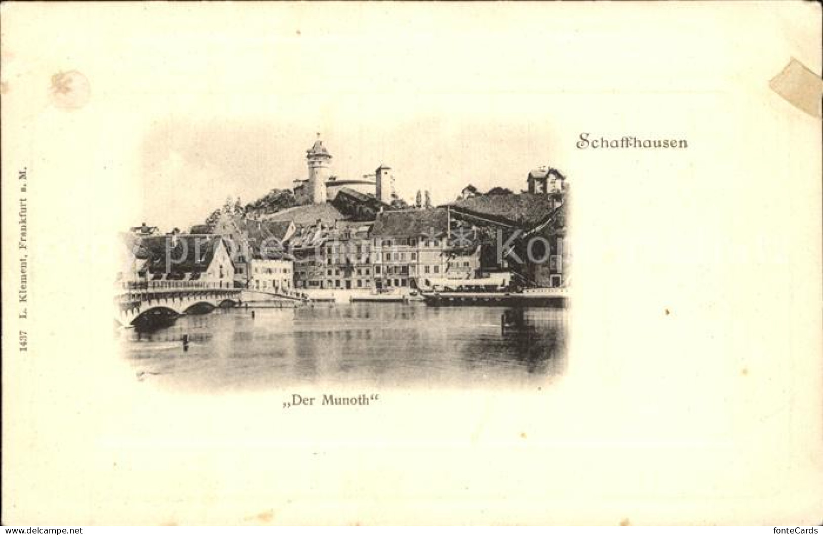 12475270 Schaffhausen SH Rheinpartie Mit Munot Schaffhausen - Autres & Non Classés
