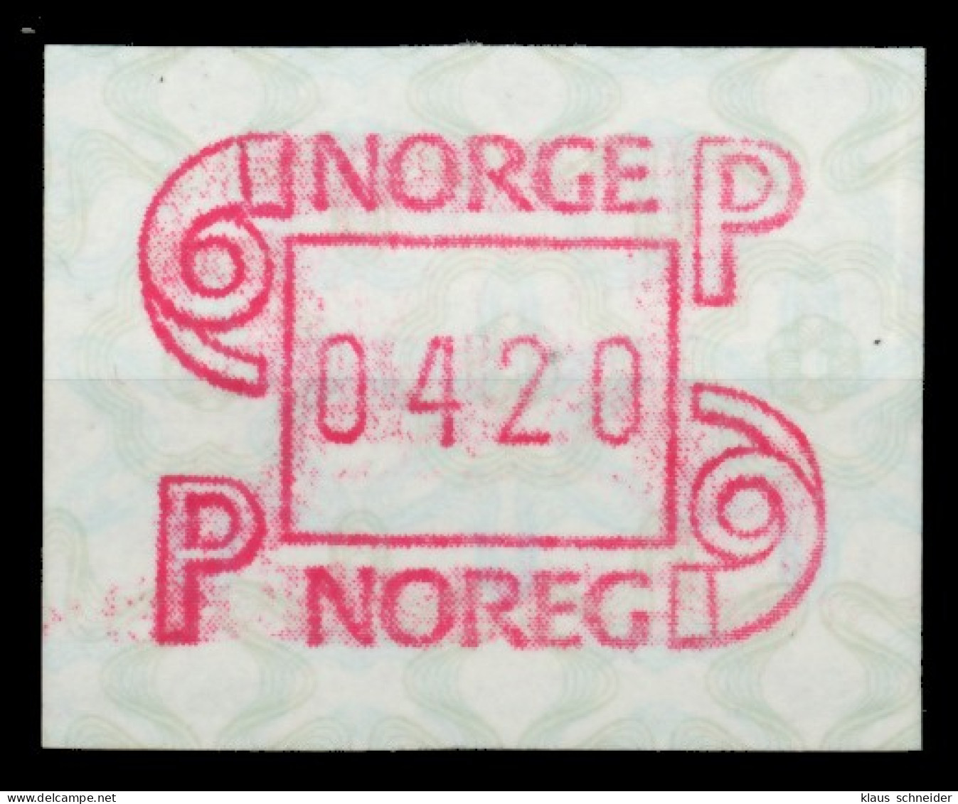 NORWEGEN ATM Nr ATM3-420 Postfrisch X911B62 - Machine Labels [ATM]