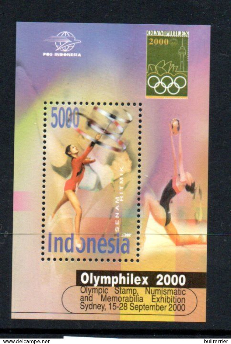 OLYMPICS - Indonesia-  2000 - Sydney Olymphilex Souvenir Sheet  MNH - Estate 2000: Sydney