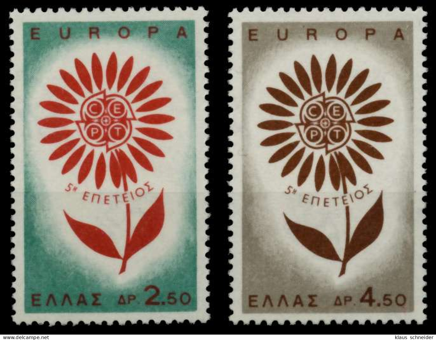 GRIECHENLAND 1964 Nr 858-859 Postfrisch S038D72 - Neufs