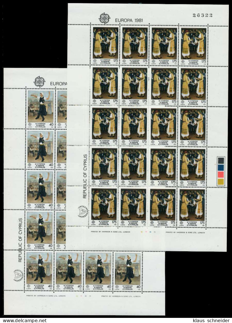 ZYPERN Nr 547KB-548KB Postfrisch KLEINBG S039B62 - Unused Stamps