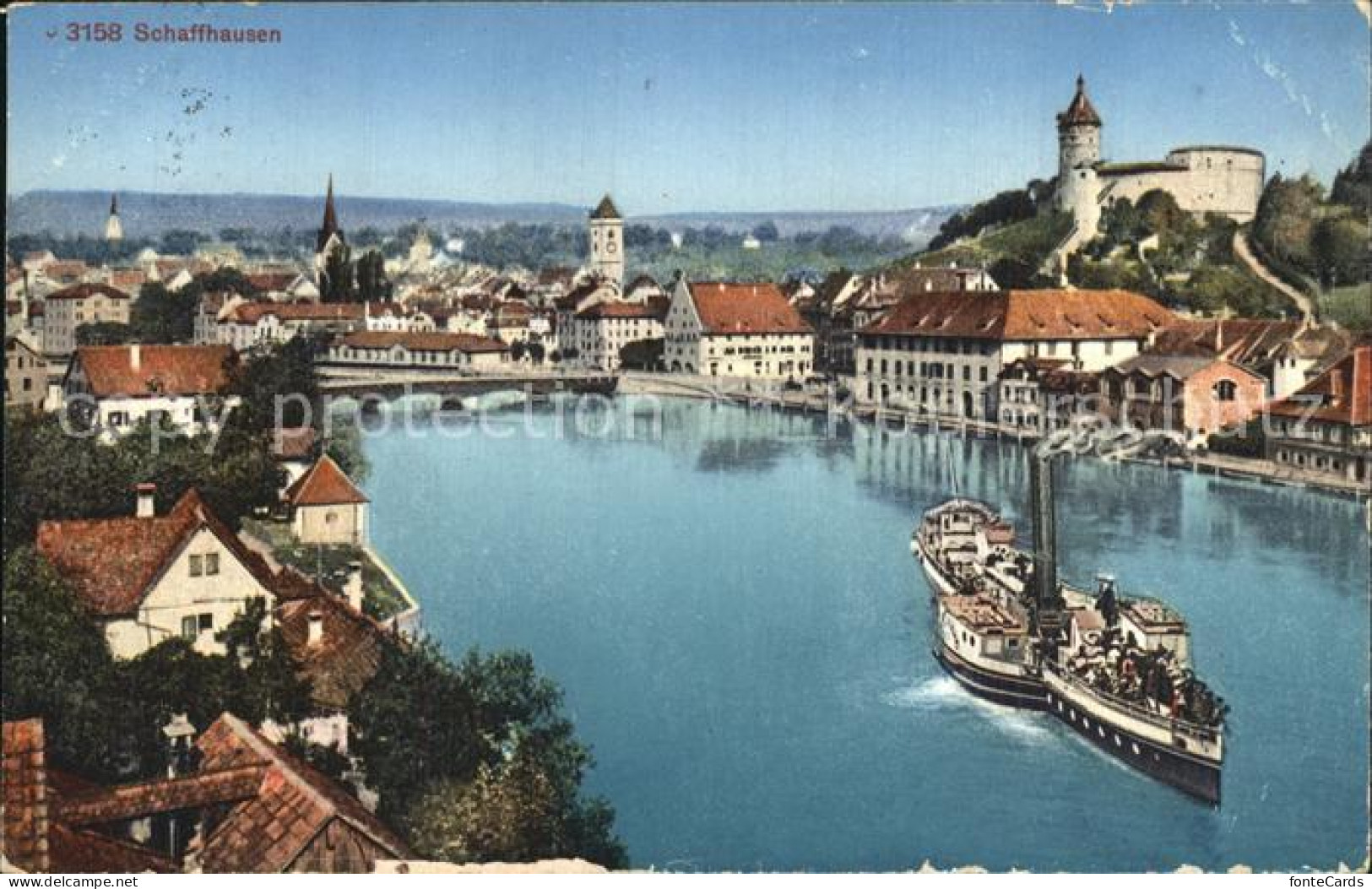 12475233 Schaffhausen SH Rheinpartie Mit Bruecke Schaffhausen - Autres & Non Classés