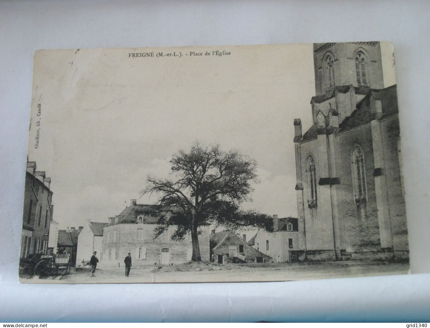 49 7970 CPA 1906 - 49 FREIGNE - PLACE DE L'EGLISE - ANIMATION - Andere & Zonder Classificatie