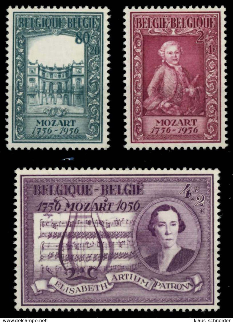 BELGIEN 1956 Nr 1036-1038 Postfrisch X93DAB6 - Unused Stamps