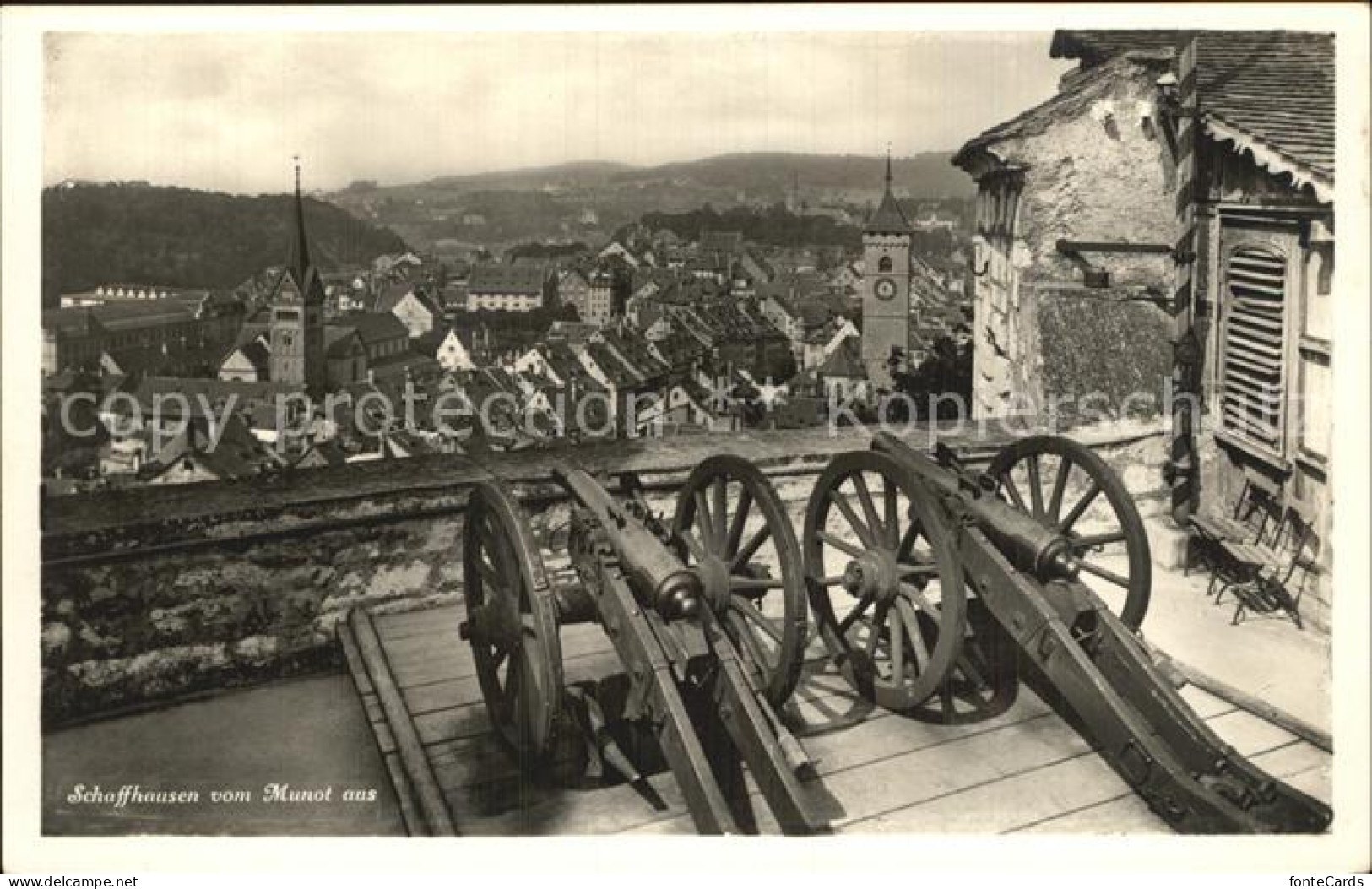 12475198 Schaffhausen SH Blick Vom Munot Aus Kanonen Schaffhausen - Autres & Non Classés