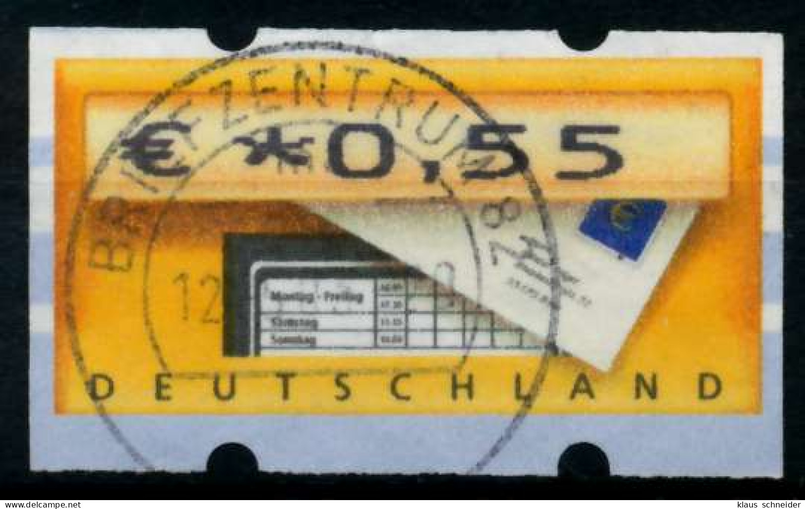BRD ATM 2002 Nr 5-1-0055 Gestempelt X97069E - Machine Labels [ATM]