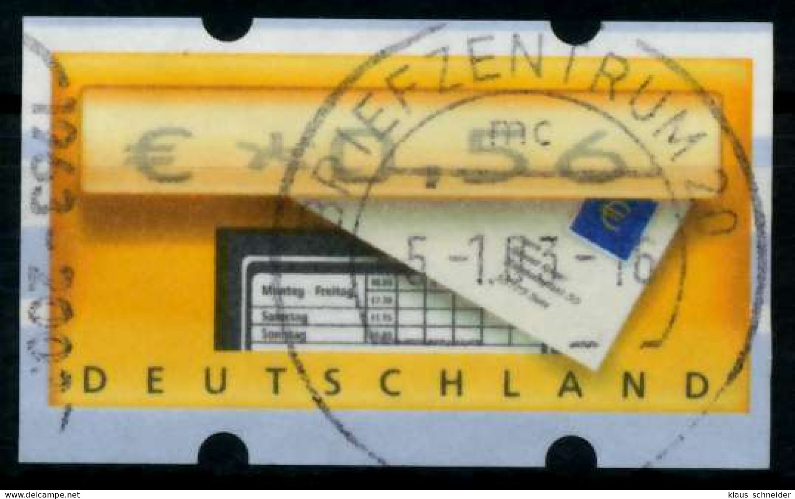 BRD ATM 2002 Nr 5-1-0056 Gestempelt X9706C6 - Machine Labels [ATM]