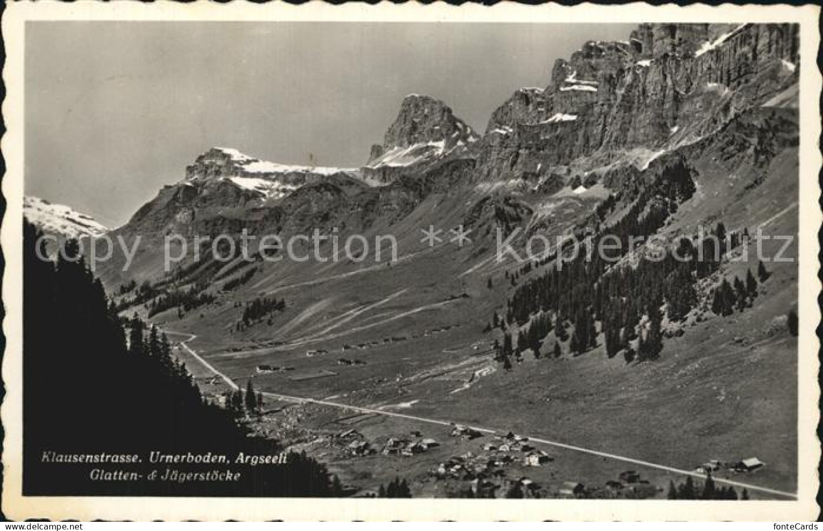 12475090 Klausenstrasse Urnerboden Argseeli Glatten- Und Jaegerstoecke Klausenst - Autres & Non Classés